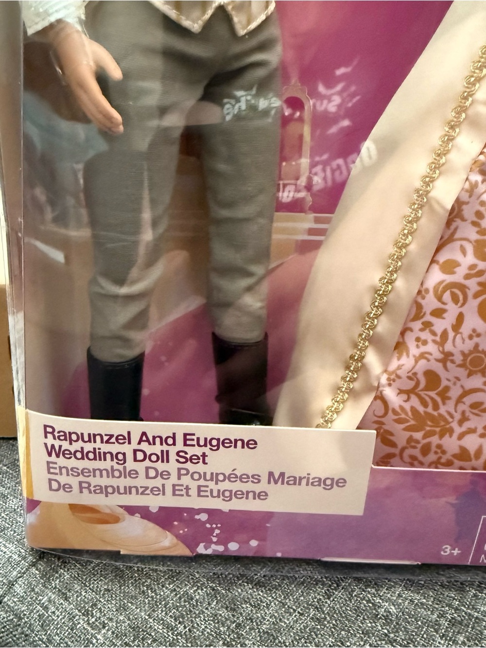 Disney Store Princess Rapunzel and Eugene Wedding Doll 12in Set Tangled Flynn - Picture 5 of 9